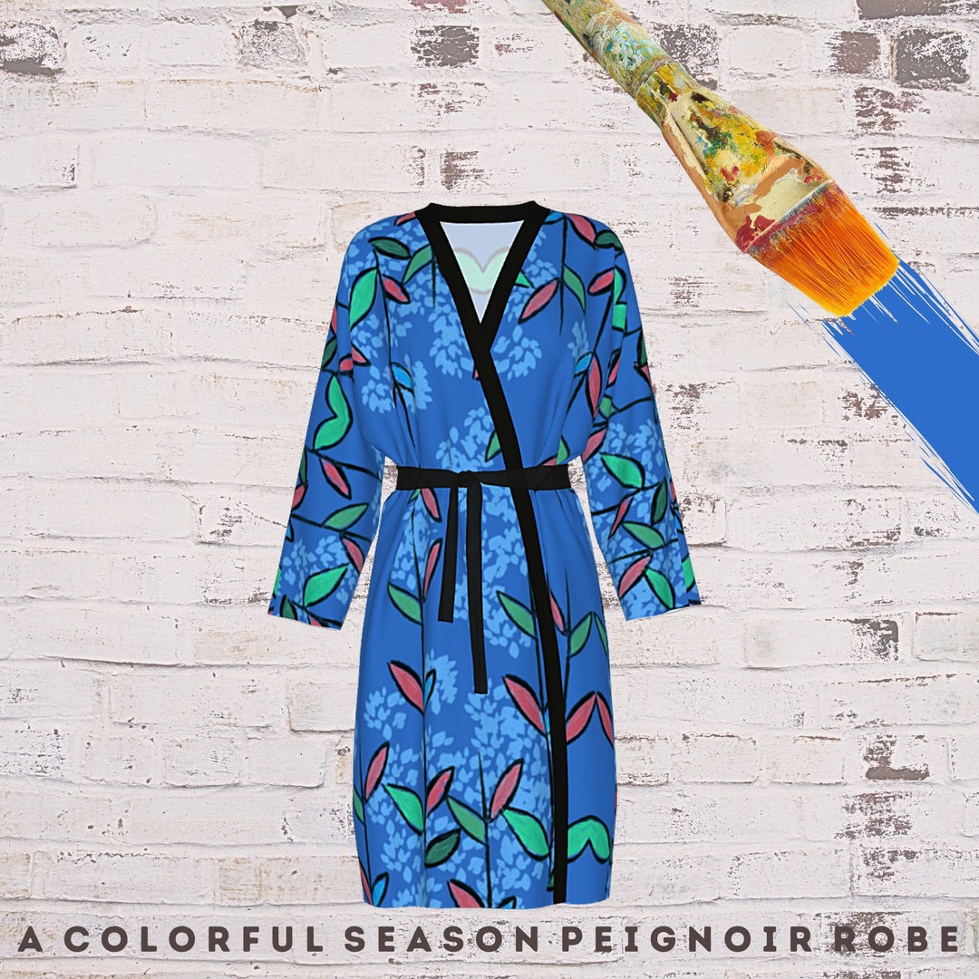 Concept Light Robe Womens Robe, Wearable Art, Abstract Art Robe, Designer Loungewear ...