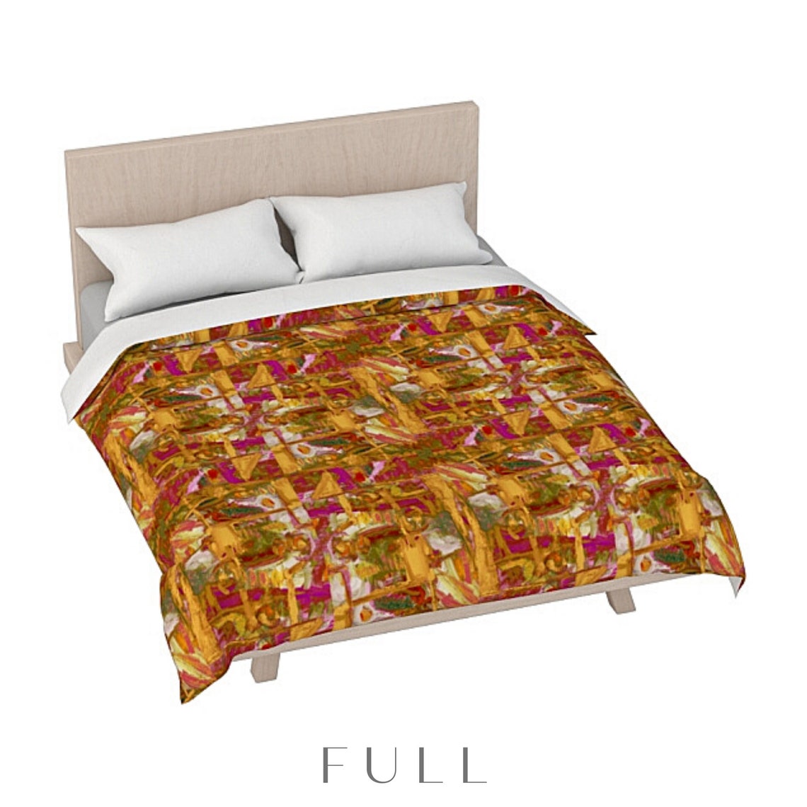 King Size Duvet Cover Queen Bedding Designer Abstract Art Etsy