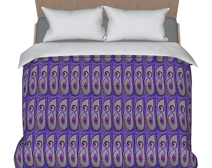 Duvet Abstract Art Modern Colorful Luxury Bedding Boho Retro Unique Artistic Bed Comforter Cover Cotton Sateen Artsy King Queen Full Twin