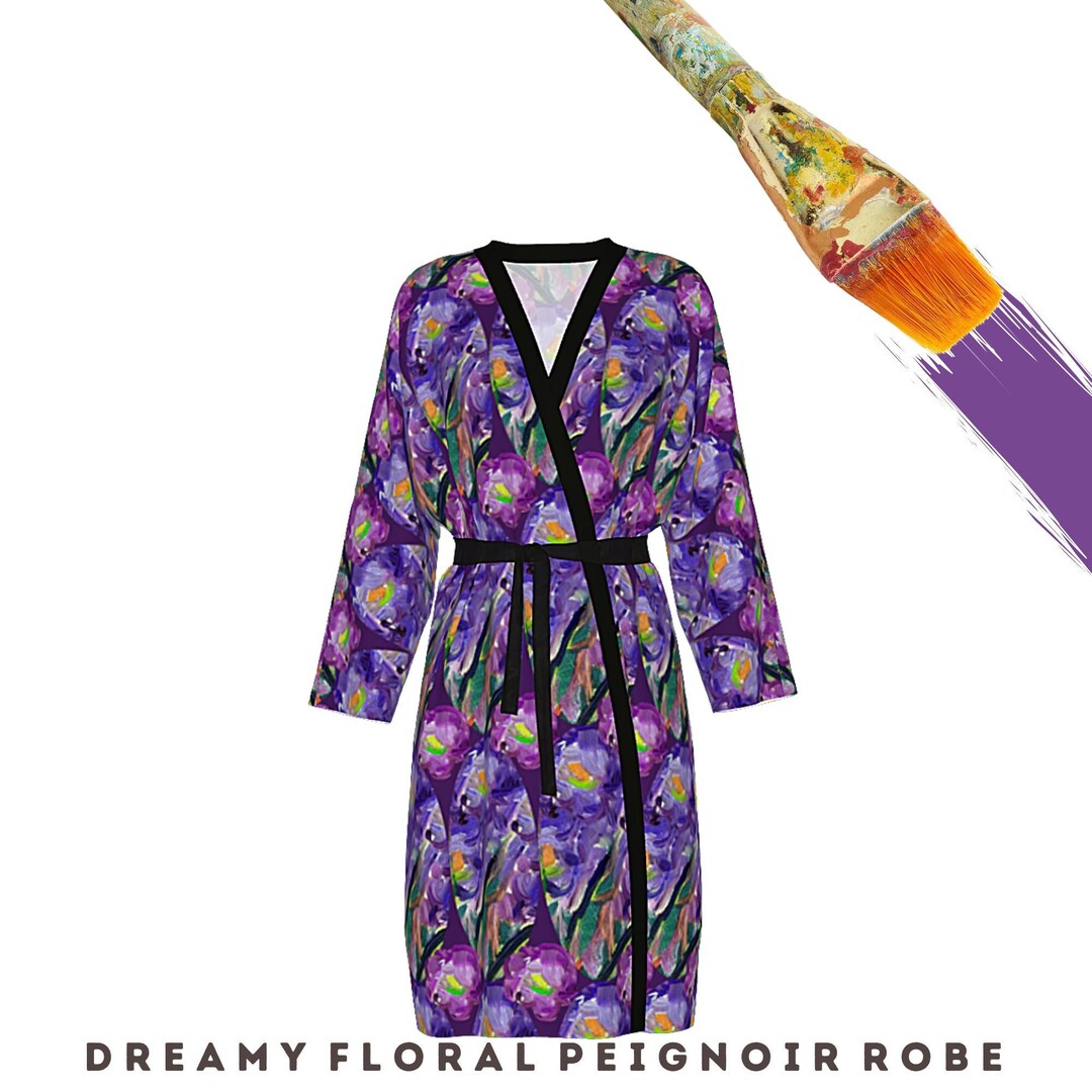 Wearable Art Robe Abstract Clothing Casual or Dress Designer Kimono ...