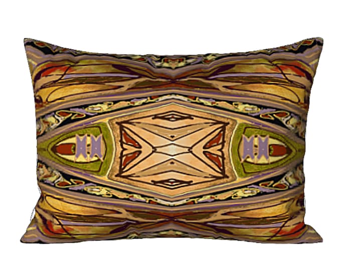 Bed Sham Standard or King Abstract Art Pillow Cover Unique Bedding Luxury Modern Designer Bedroom Decor Art Deco Design Housewarming Gift