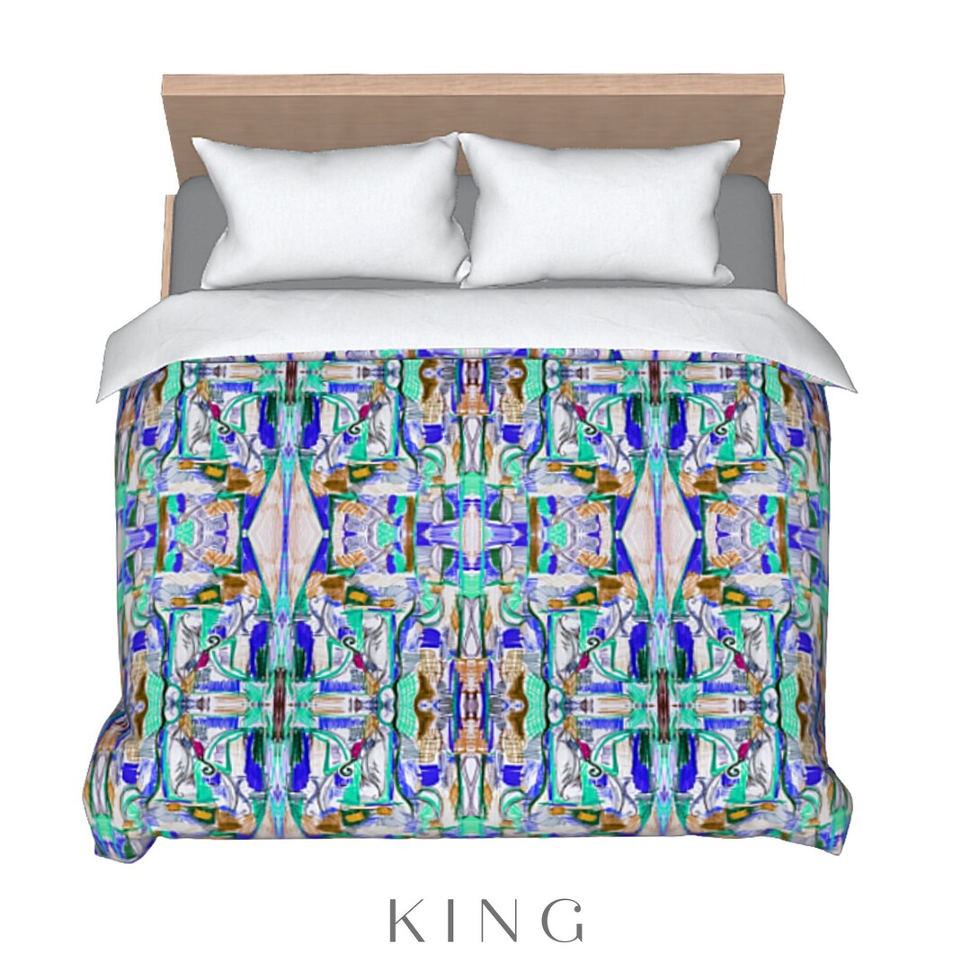 Abstract Duvet, King Size Duvet, Queen Duvet, Bohemian Duvet, Art