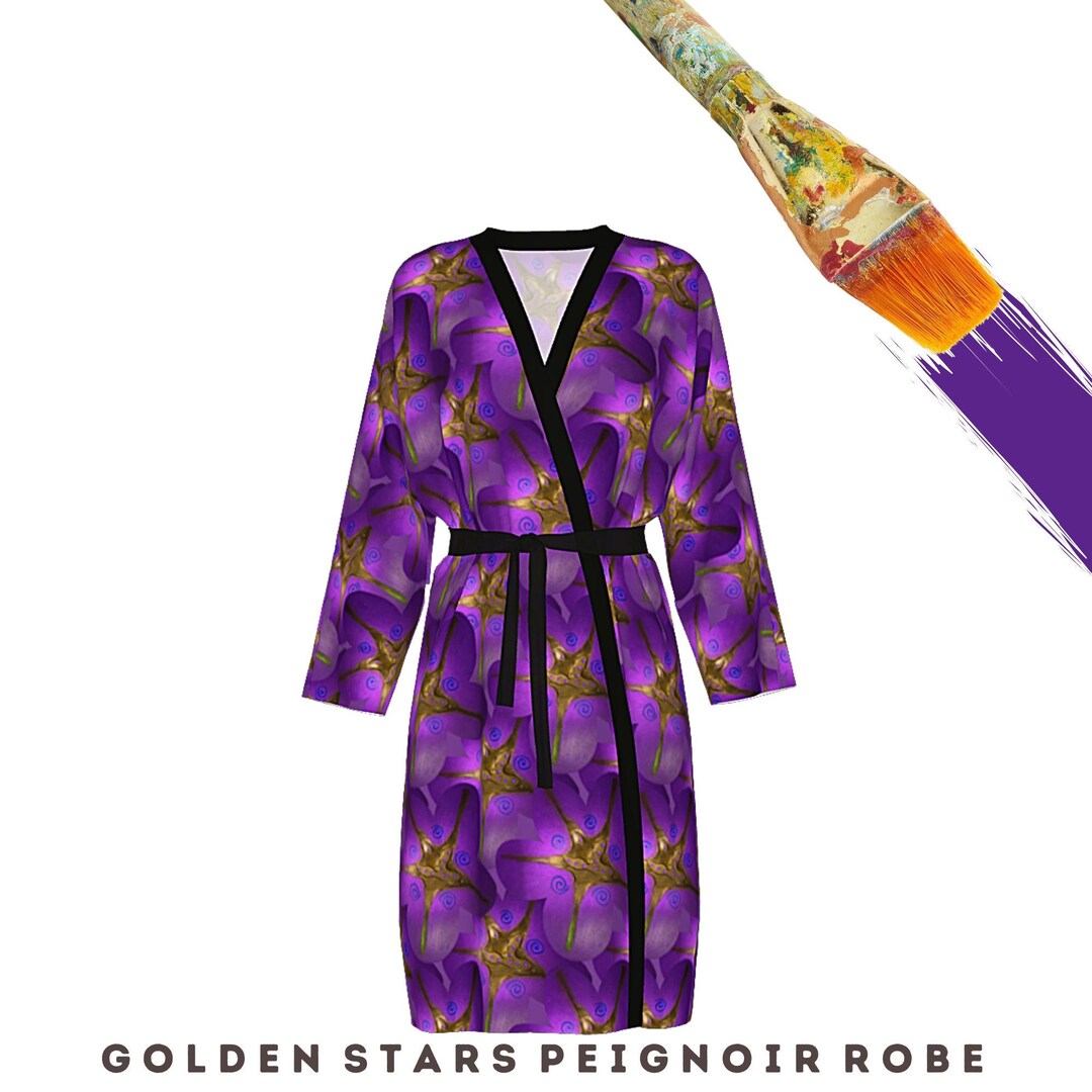 Art Robe Colorful Abstract Designer Fashion Casual Dressy Loungewear ...