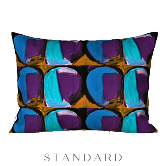 Standard Size Pillow Cover King Sham Colorful Designer Bedding