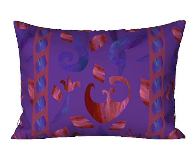 Modern King Sham Standard Pillow Cover Abstract Art Bedding Boho Flower Bed Decor Contemporary Design Artsy Bedroom Luxury Housewarming Gift
