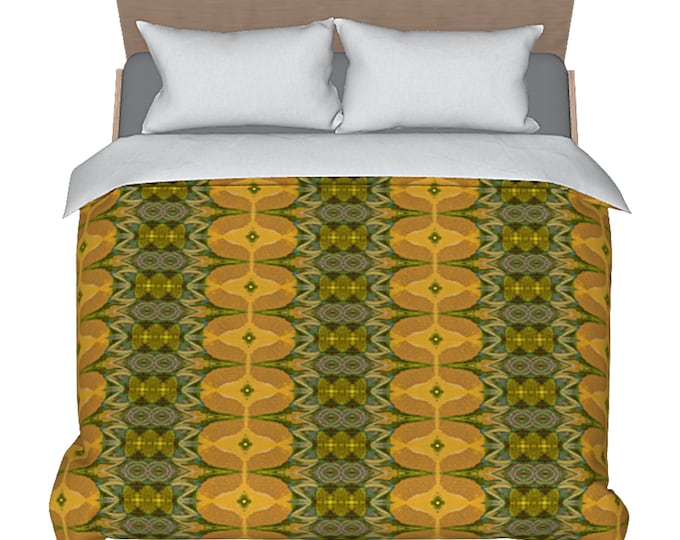 Bed Duvet Modern Colorful King Full Queen Twin Unique Mid Century Design Artsy Bedding Retro Boho Cotton Sateen Artistic Comforter Cover