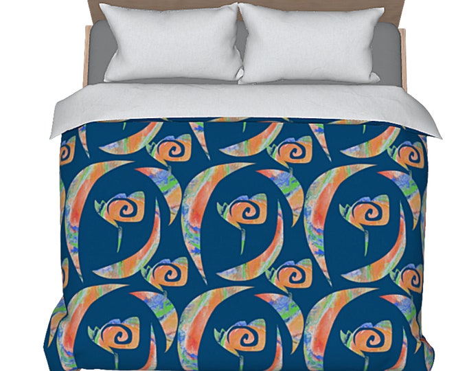 Bedding Abstract Modern Art King Queen Full Twin Duvet Designer Luxury Flower Pattern Bed Cover Colorful Elegant Artsy Boho Comforter Cover