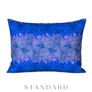 Pillow Sham Standard or King Pillow Cover Colorful Designer Bedding Modern Abstract Art Flower Design Luxury Bed Artsy Housewarming Gift