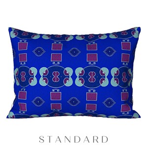 Pillow Sham Standard King Pillow Cover Colorful Designer Modern Art Bed Decor Abstract Bedding Artsy Boho Design Elegant Bedroom Decorating
