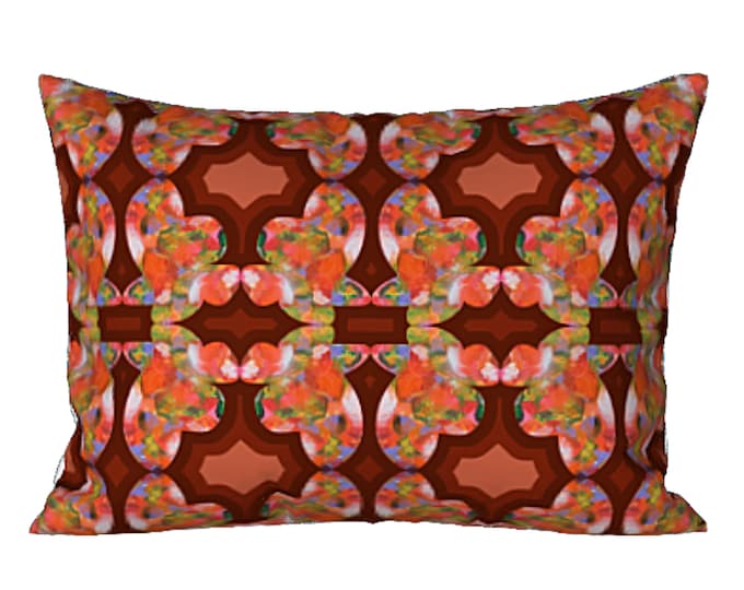 Abstract Sham King or Standard Pillow Cover Modern Art Bedding Boho Print Bed Decor Retro Bold Designer Artsy Bedroom Luxury Hostess Gift