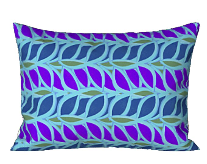 Colorful Pillow Sham Standard or King Pillow Cover Unique Bedding Luxury Designer Abstract Art Bedding Boho Modern Leaf Pattern Home Decor