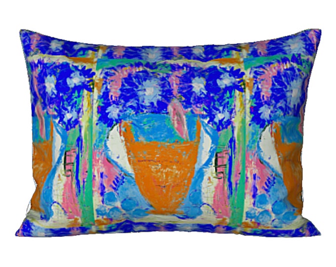 Colorful Sham Standard King Pillow Cover Art Luxury Bedding Unique Designer Decor Abstract Sham Boho Print Pillow Cover Modern New Home Gift