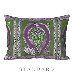 Pillow Sham Standard King Colorful Bed Pillow Cover Abstract Art Bedding Modern Designer Luxury Home Decor Artsy Unique Boho New Home Gift