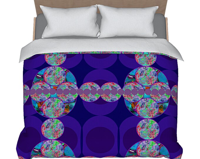 Duvet Abstract Art Colorful Designer Modern Printed Luxury Bed Comforter Cover Funky Bedding Retro Boho Unique Home Decor Elegant Bedroom