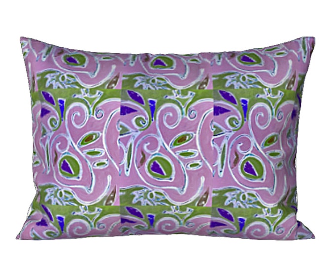 Colorful Bedding Standard Sham King Pillow Cover Abstract Modern Decor Luxury Unique Artsy Bedroom Boho Designer Art Lover New Home Gift