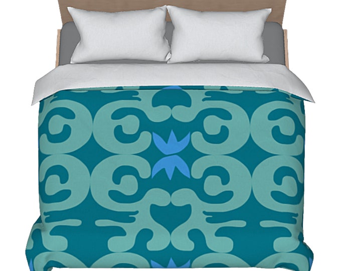 Art Duvet Modern Abstract Colorful Bed Comforter Cover Designer Luxury Pastel Artistic Cotton Sateen Bedding Unique Artsy Bedroom Home Decor
