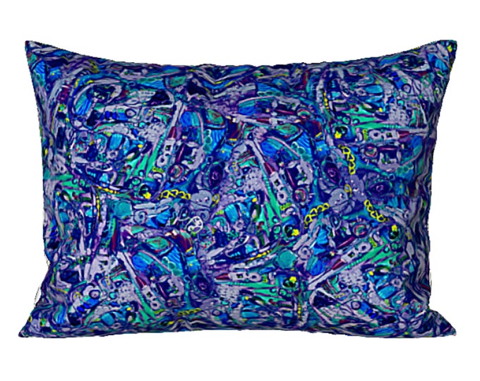 Colorful King Sham Standard Pillow Sham Abstract Art Bedding Designer Bed Decor Boho Print Design Modern Bedroom Luxury Housewarming Gift