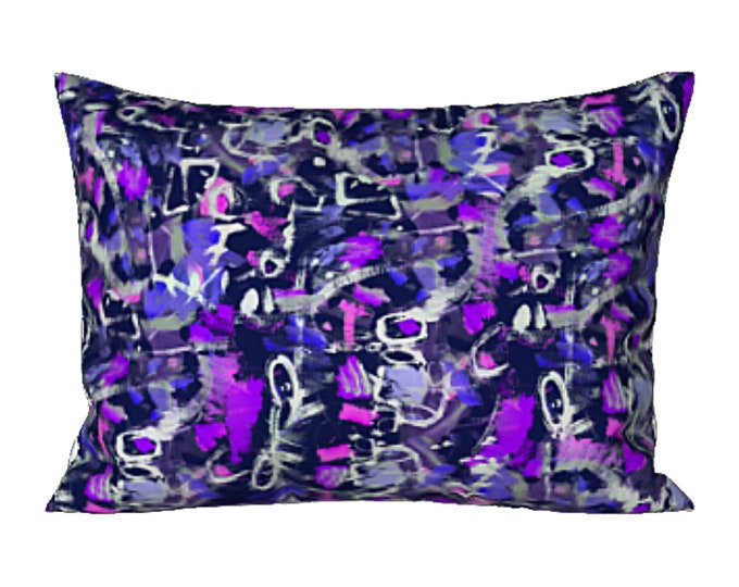 Sham King or Standard Pillow Cover Designer Bedding Abstract Art Modern Luxury Bed Pillow Unique Colorful Boho Home Decor Housewarming Gift