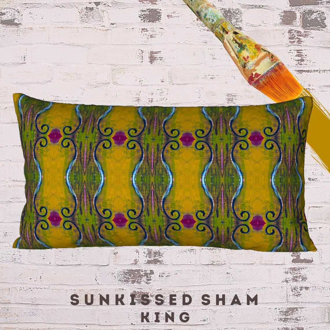 King Pillow Sham Standard Size Sham Boho Sham Art Sham Etsy