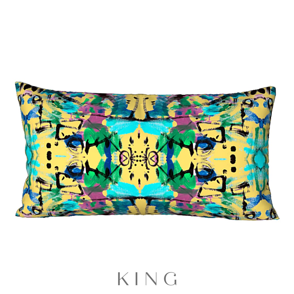 King Sham Standard Size Sham Designer Sham Colorful Sham Etsy