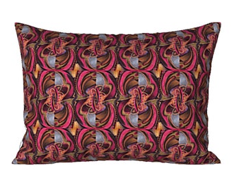 Art Sham Designer Pillow Cover Abstract Modern Colorful Retro Boho Bedding Artistic Design Elegant Bedroom Decor Luxury Housewarming Gift