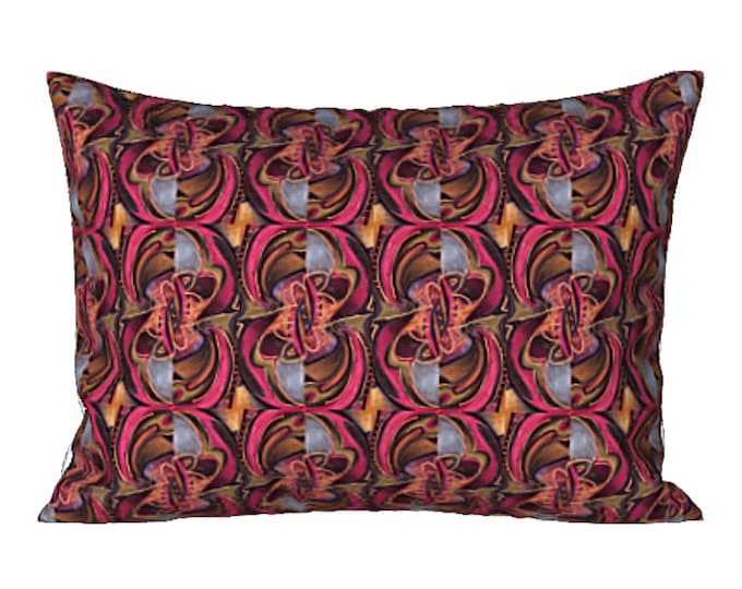 Art Sham Designer Pillow Cover Abstract Modern Colorful Retro Boho Bedding Artistic Design Elegant Bedroom Decor Luxury Housewarming Gift