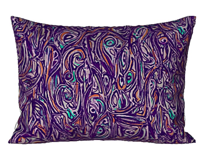 Pillow Sham Standard King Colorful Abstract Art Bedding Modern Designer Luxury Bed Pillow Artsy New Home Decor Unique Boho Bed Pillow Cover
