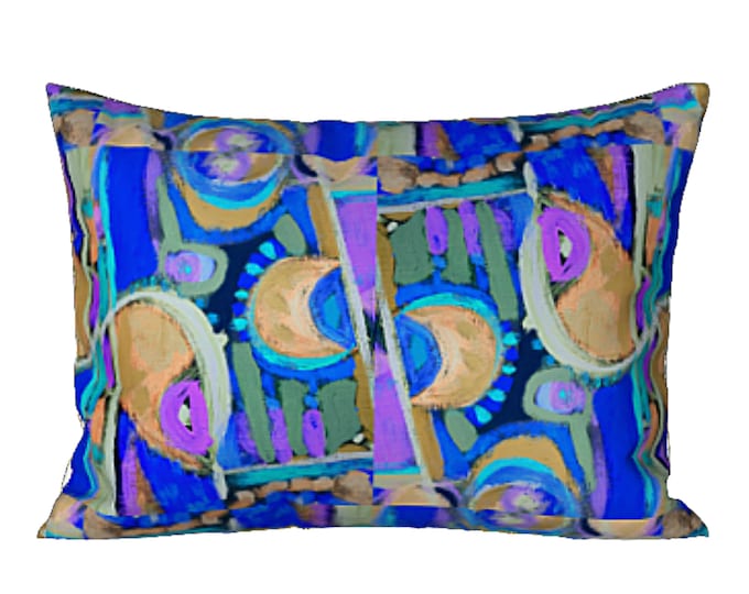 Art Sham Colorful Modern Pillow Cover Unique Luxury Retro Bedding Designer Abstract Chic Home Decor Bedroom Decorating Elegant Pillow Slip