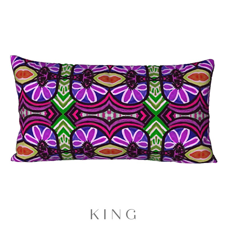 Abstract Art Sham King Pillow Sham Standard Sham Boho Etsy