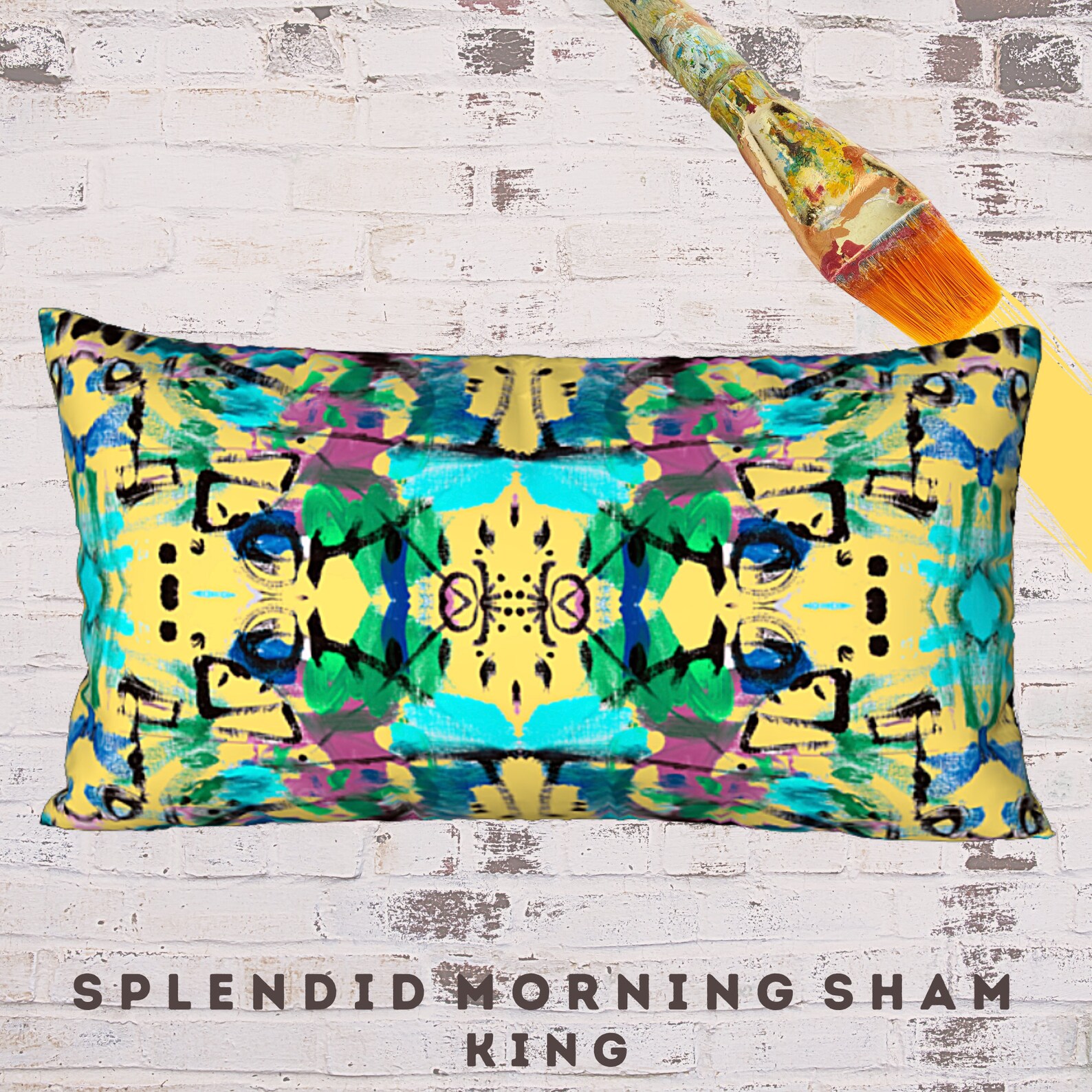 King Sham Standard Size Sham Designer Sham Colorful Sham Etsy