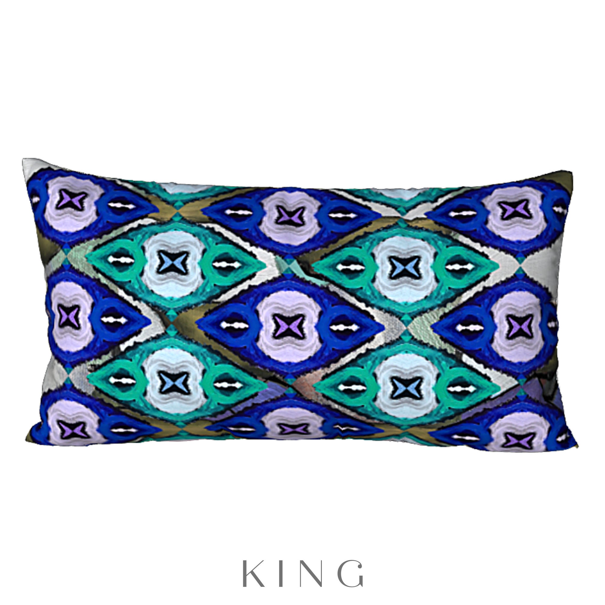 King Pillow Sham Standard Size Sham Abstract Art Sham Etsy