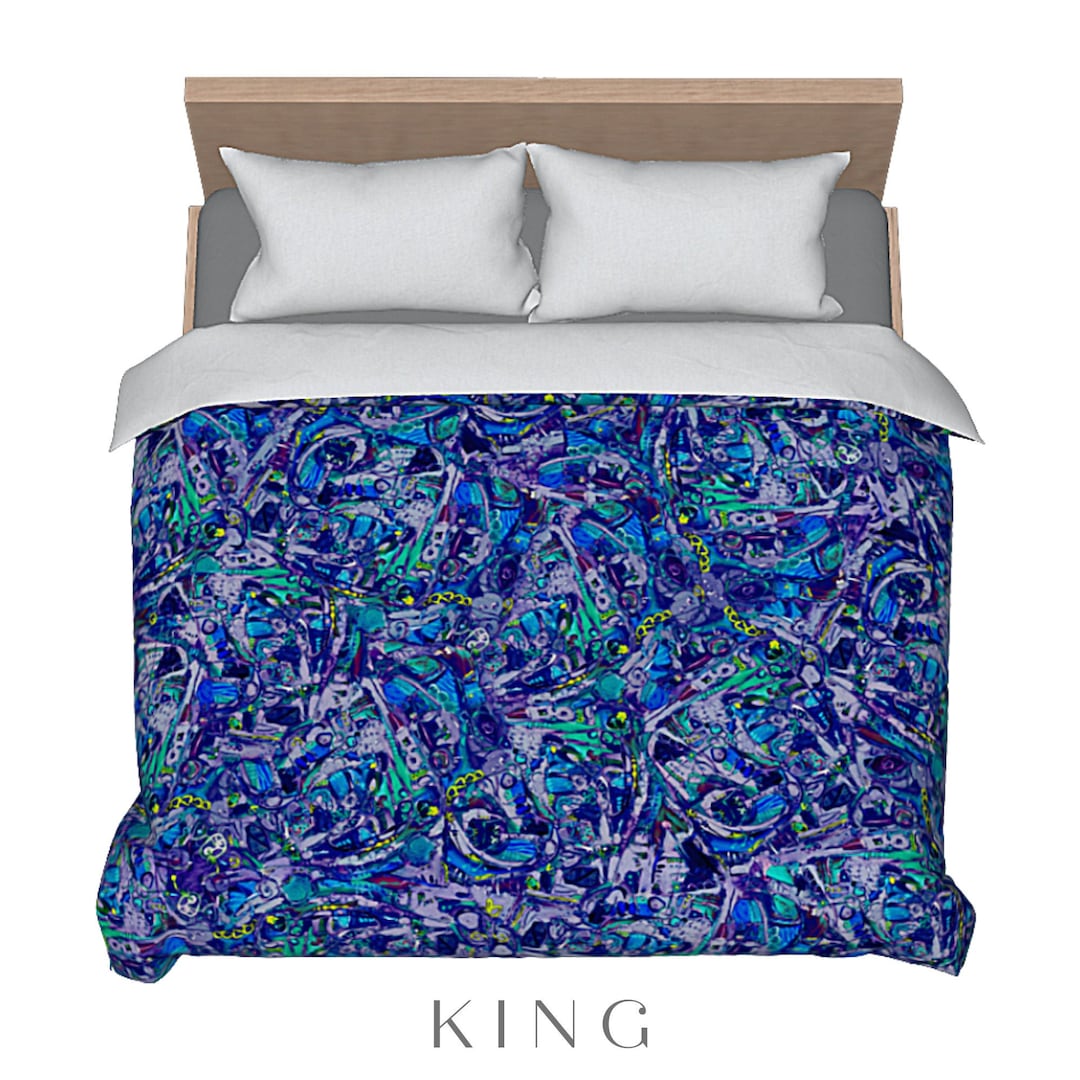 Colorful Queen Duvet King Bedding Abstract Bed Cover Designer Art Duvet