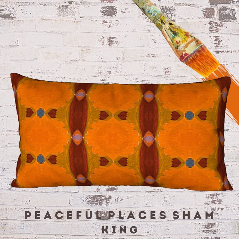 Boho Pillow Sham King Pillow Cover Standard Size Sham Etsy