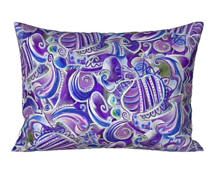 Colorful Pillow Sham Standard or King Abstract Art Designer Bed Pillow Cover Luxury Boho Retro Bedding Bedroom Decor Elegant Hostess Gift