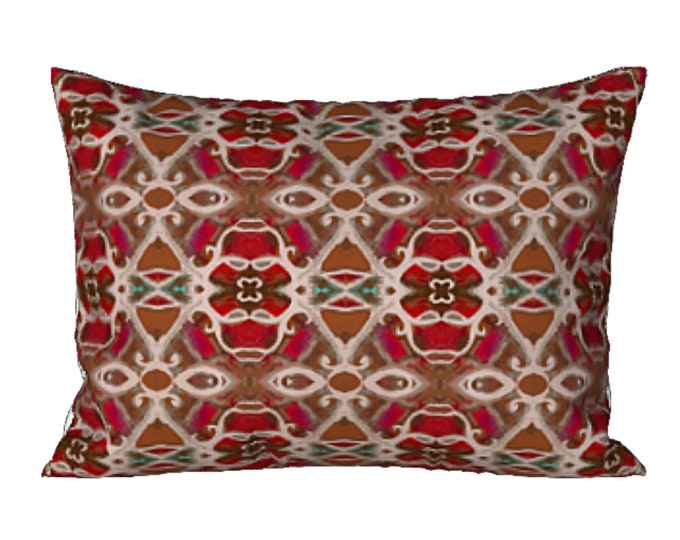 Colorful King or Standard Sham Abstract Art Bedding Designer Bed Decor Bohemian Pillow Cover Modern Bedroom Luxury Elegant Housewarming Gift