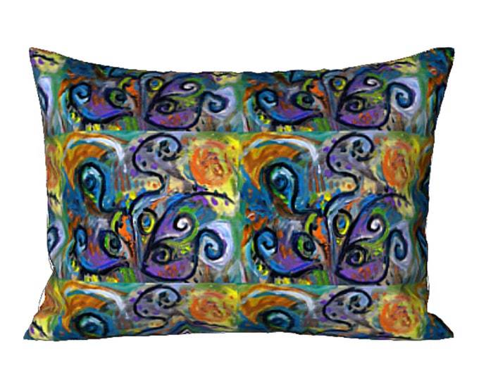 King Size Sham Standard Pillow Cover Colorful Designer Bedding Abstract Art Design Bed Decor Modern Artistic Luxury New Home Gift Ideas