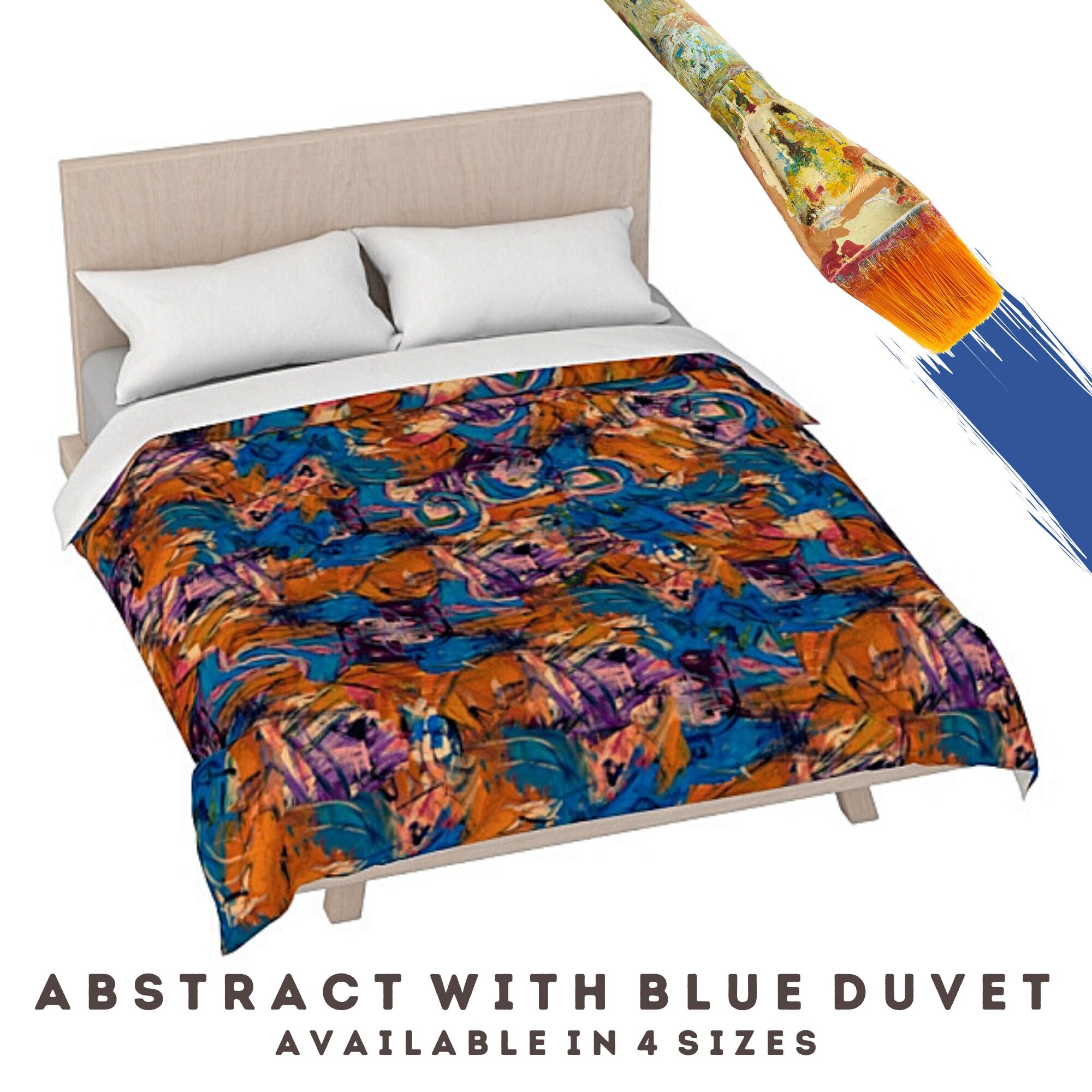 Königin Bettwäsche King Size Bettdecke Abdeckung abstrakte | Etsy