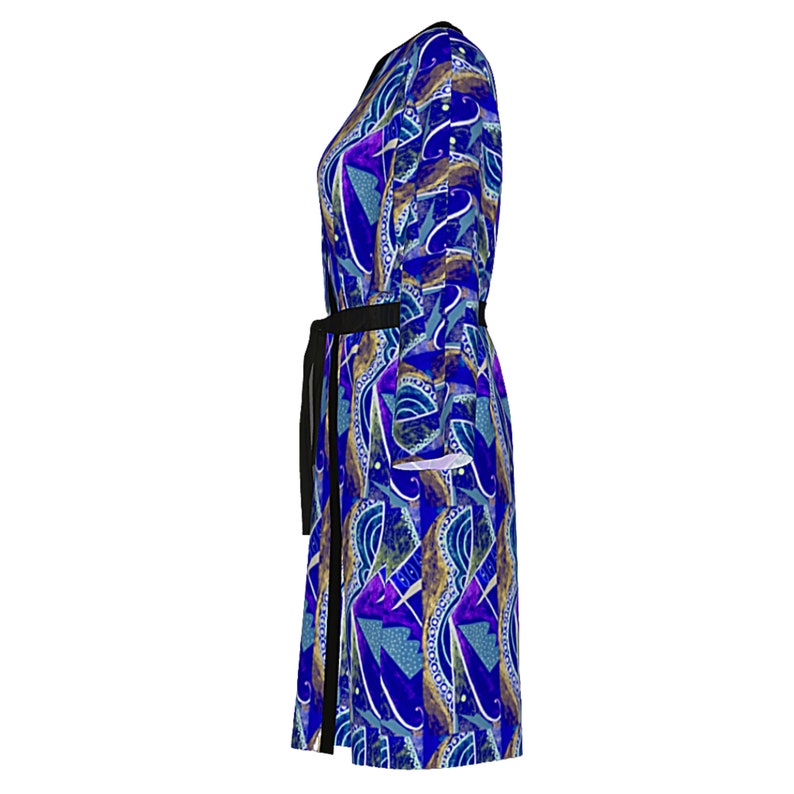 Modern Wearable Art Designer Robe Abstract Casual Clothing Dress Wrap ...