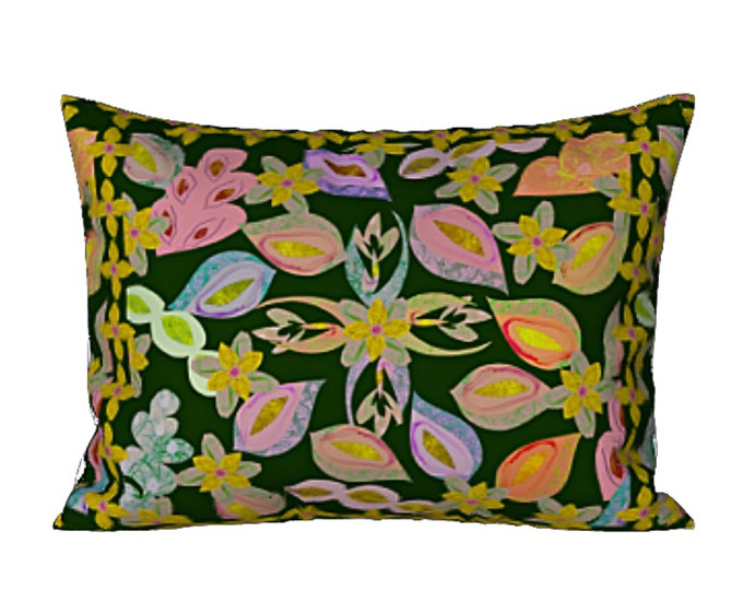 Art Sham Colorful Designer Bed Pillow Cover King or Standard Modern Abstract Bedroom Decor Luxury Decorative Unique Chic Housewarming Gift
