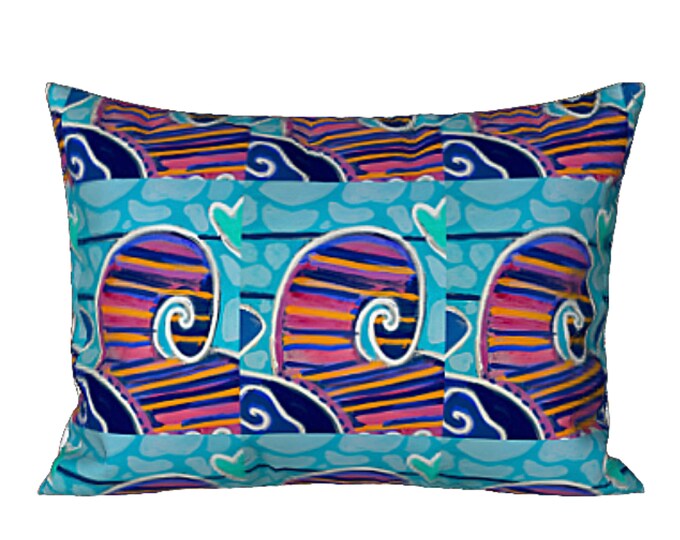 Art Pillow Sham Standard King Designer Pillow Cover Colorful Modern Bed Decor Abstract Bedding Artsy Boho Design Elegant Bedroom Decorating