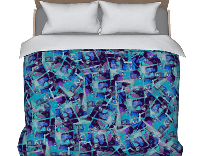 Modern Duvet Queen King Bedding Unique Bed Cover Designer Abstract Art Luxury Artistic Bedroom Decor Colorful Boho Artsy Comforter Cover