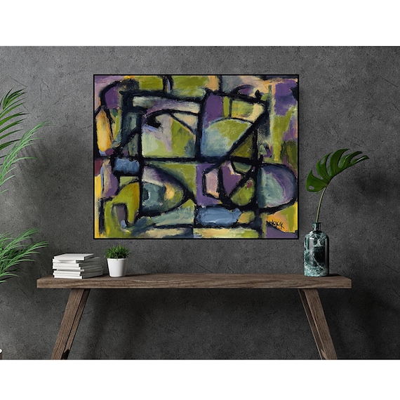 Modern Abstract Artwork Digital Downloadable Unique Fine Art Print Artist Instant Download Print for Wallhanging Large Art Printable Decor