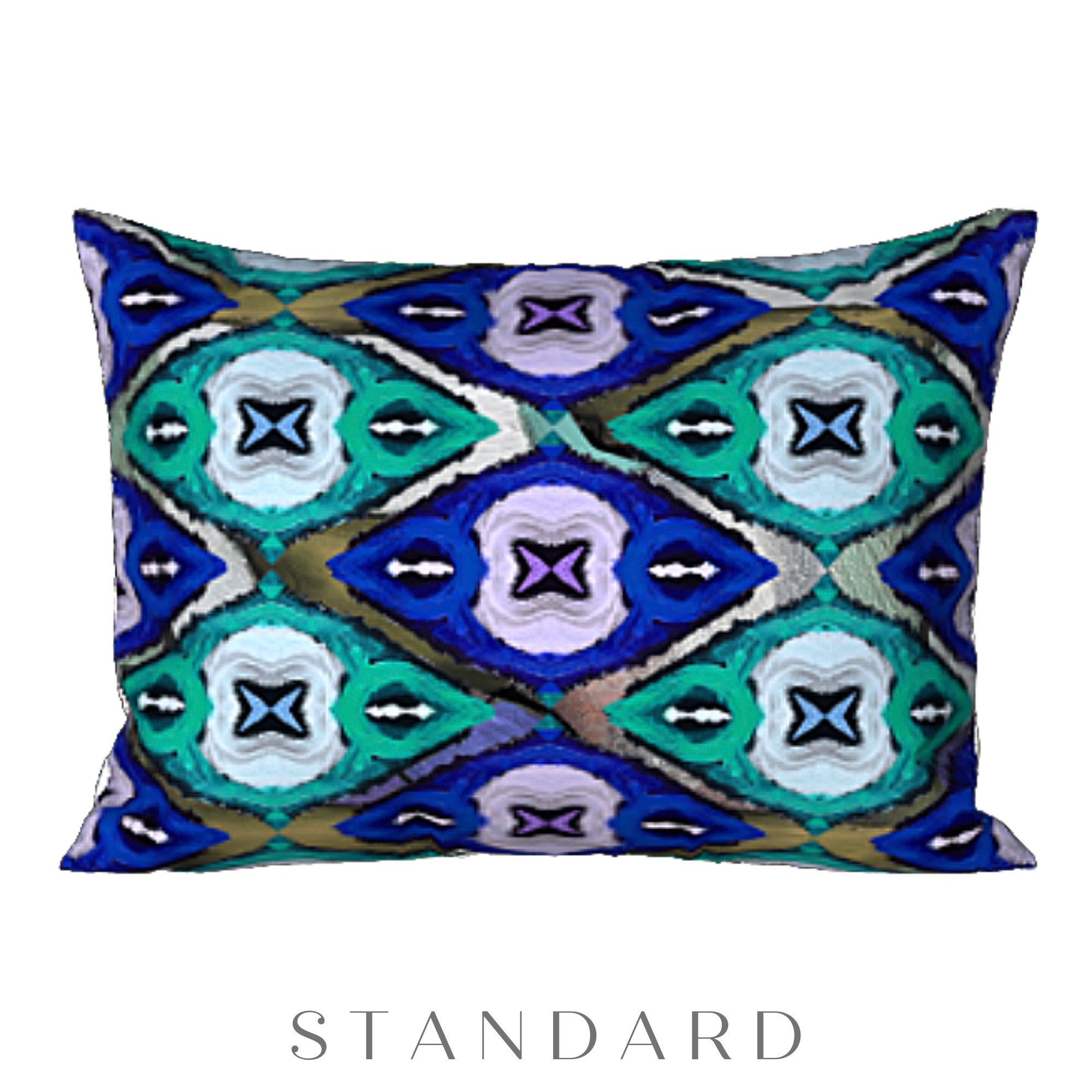 King Pillow Sham Standard Size Sham Abstract Art Sham Etsy
