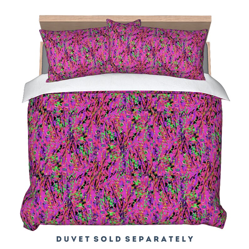 King Sham Standard Size Pillow Cover Designer Bedding Colorful Etsy