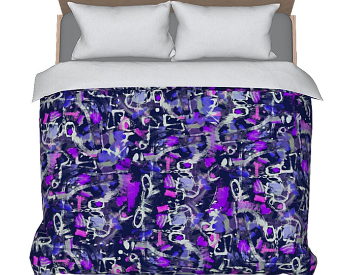 Duvet Colorful Queen King Full Twin Abstract Art Designer Luxury Bed Cover Bedroom Decor Unique Boho Bedding Artsy Elegant Comforter Cover