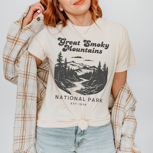Great Smoky Mountains National Park Shirt, Adventure Hiking Shirt, Camping Shirt, Vintage National Park, Comfort Colors