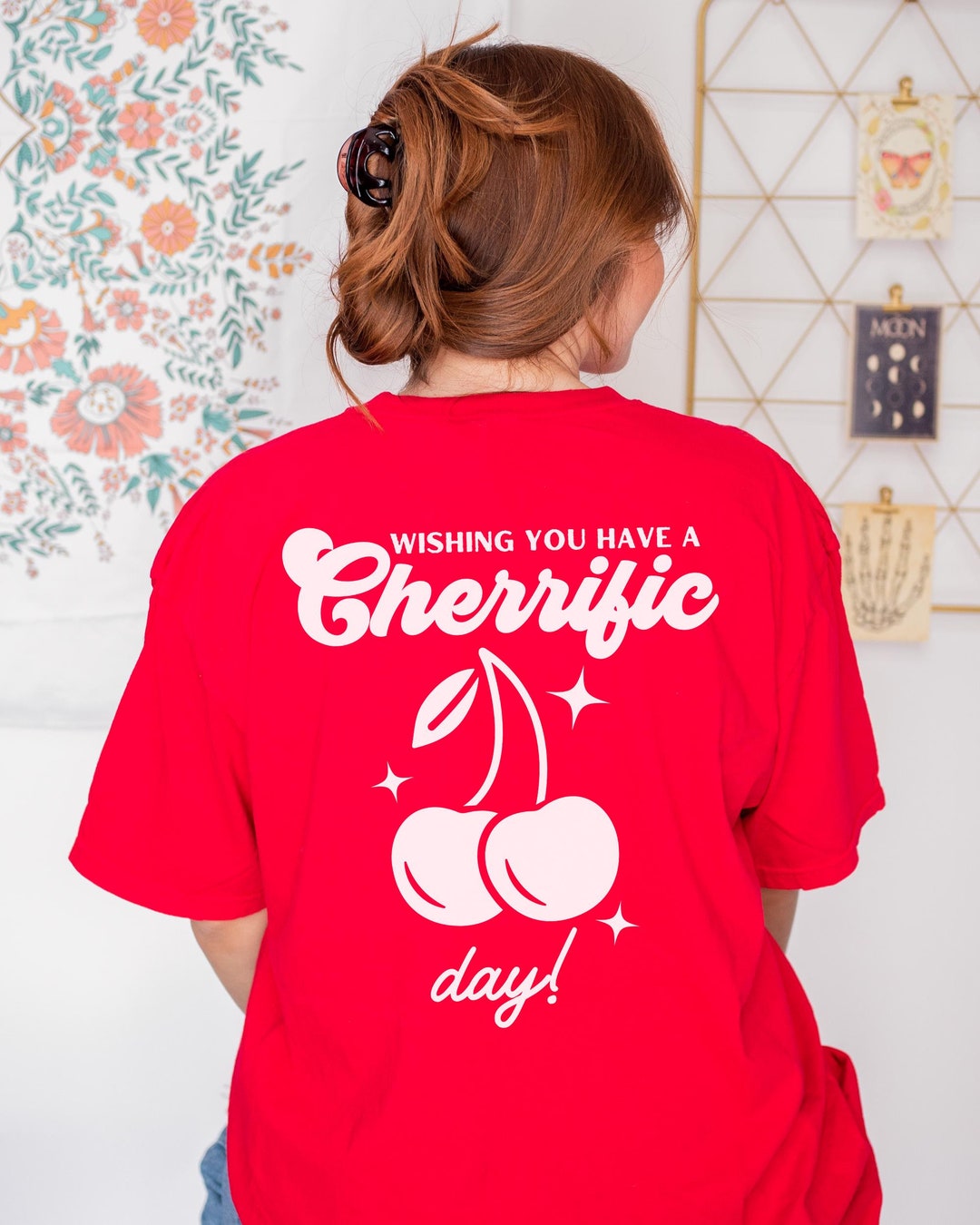 Cherry T-shirt, Vintage Cherry Tee, Retro Fruit Shirt