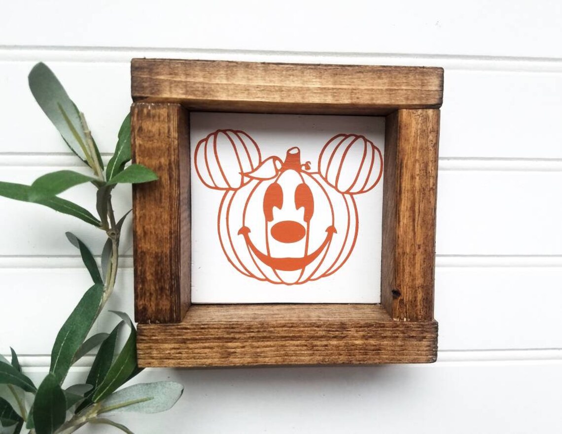 Mini Disney Signs Disney Halloween Sign Mickey Mouse Sign Etsy