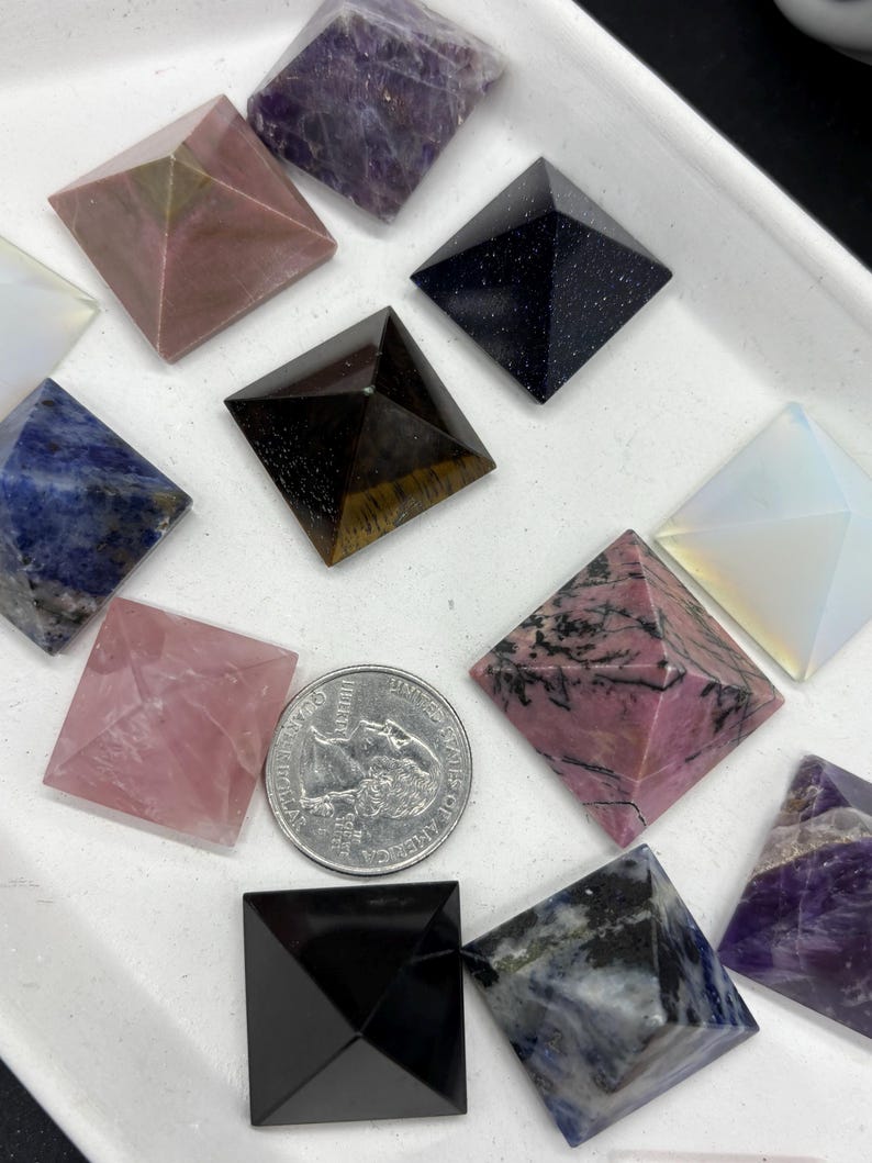 Crystal Pyramid Custom Pyramid - Crystal Pyramid - Carved Pyramid - Carved Crystal Pyramid - Etsy