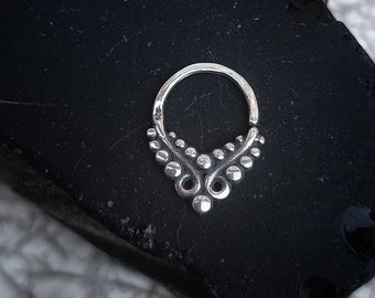 SEPTUM subterráneo/Rave/ Joyería guerrera/Joyas urbanas étnicas/Diseño geométrico/Unisex/Tribal/Techno